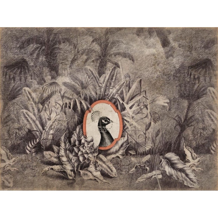 LE PAON ROYAL NOIR BLANC (150x200cm) LE PAON ROYAL NOIR BLANC (150x200cm)